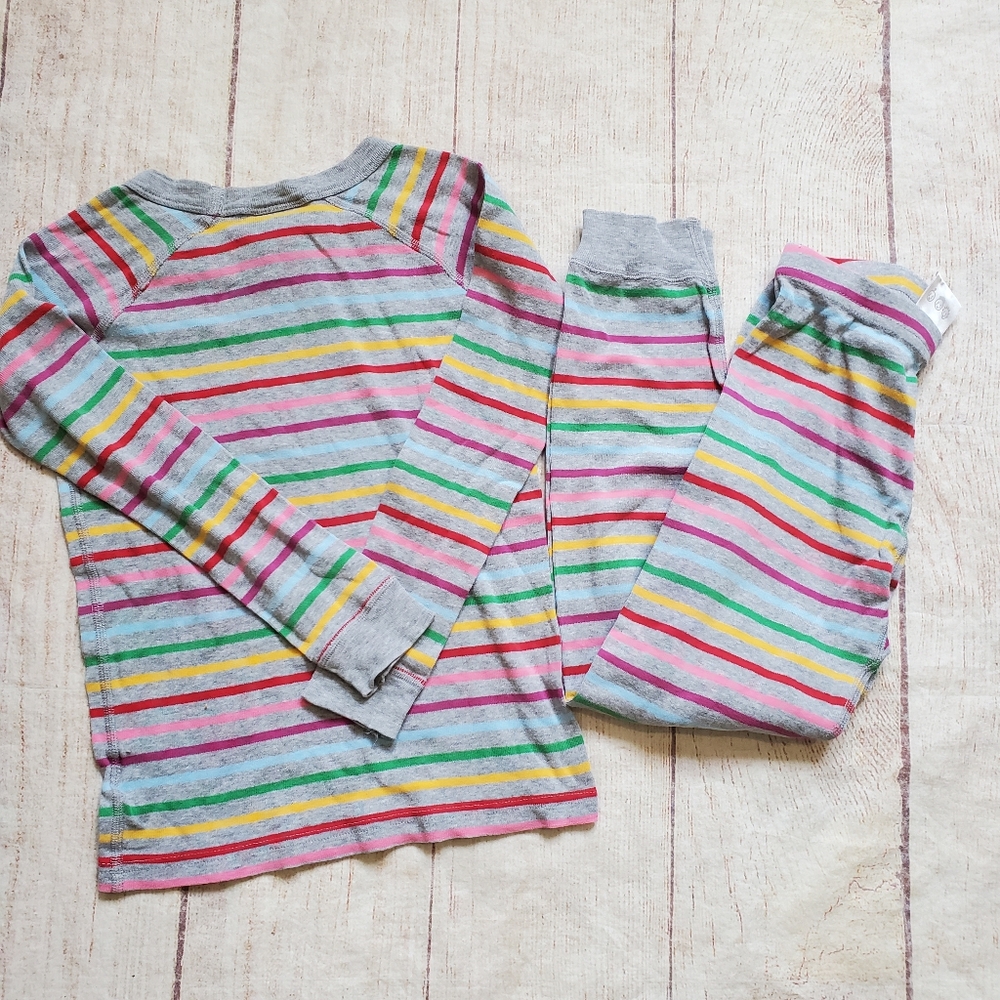 Hanna Andersson long john pajamas sz 6-7 - Picture 2 of 3